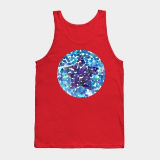 Dark Blue Dotty Star Tank Top